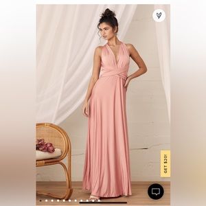 Pink convertible dress